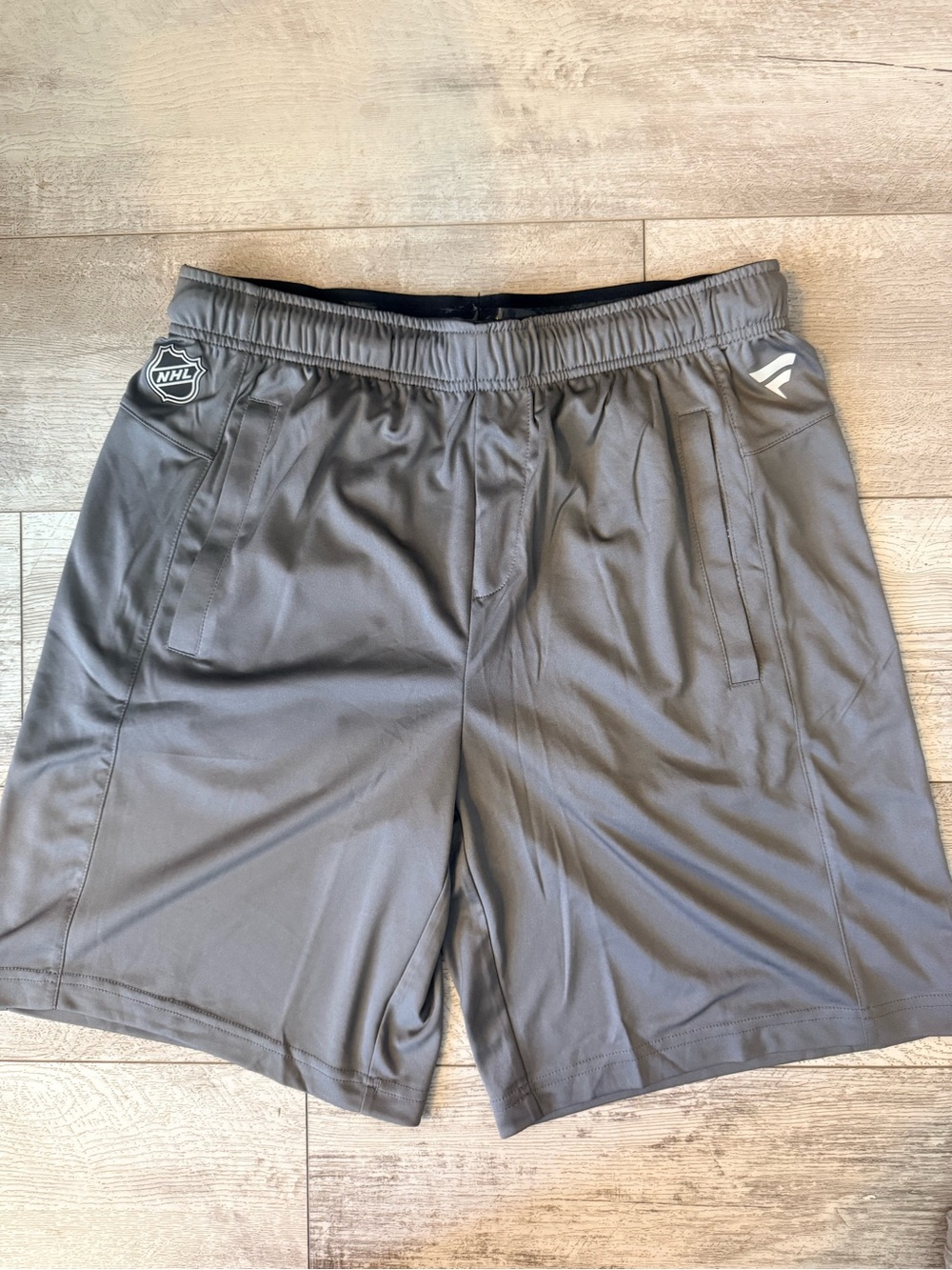 Fanatics NHL Authentic Pro Gray Athletic Shorts Large NWOT